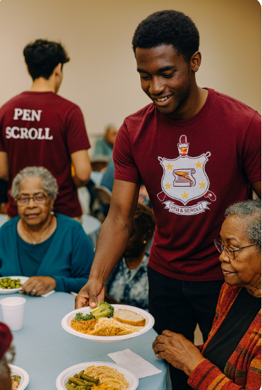 serving food 3
